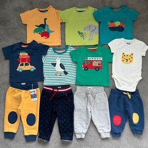 Kite Baby lot of 9-12m cotton appliqué clothes